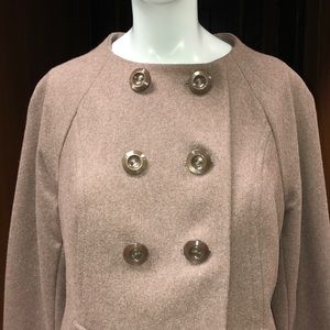 Wool double breasted Pea / Swing Back Coat Mossimo